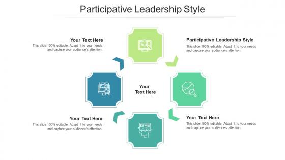 Participative Leadership Style Ppt Powerpoint Presentation Pictures Portfolio Cpb