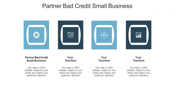Partner bad credit small business ppt powerpoint presentation outline inspiration cpb