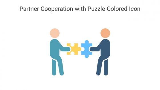 Partner Cooperation With Puzzle Colored Icon In Powerpoint Pptx Png And Editable Eps Format