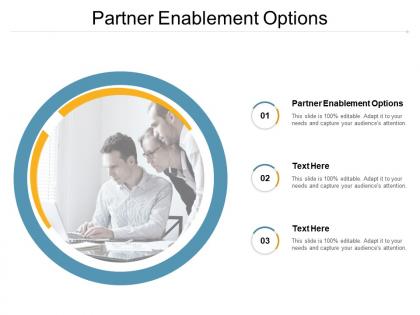 Partner enablement options ppt powerpoint presentation summary design templates cpb