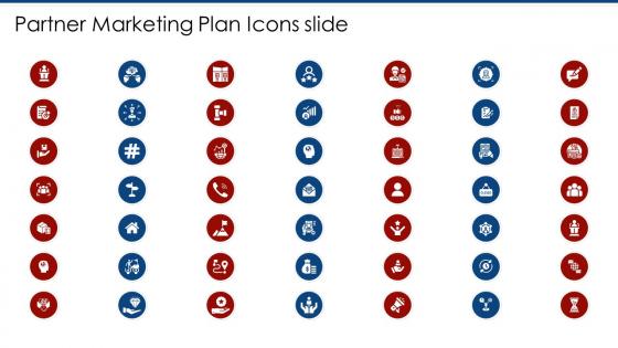 Partner marketing plan icons slide ppt summary