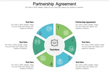 Partnership agreement ppt powerpoint presentation portfolio grid cpb