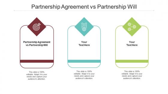 Partnership agreement vs partnership will ppt powerpoint presentation outline cpb