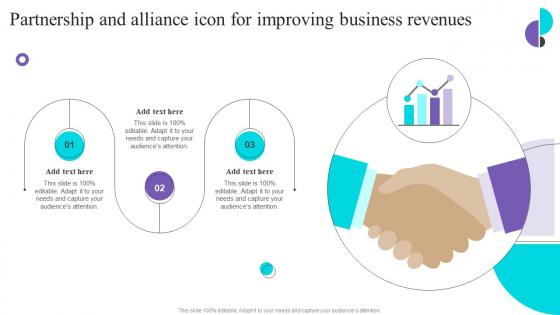 Partnership And Alliance Icon For Improving Business Revenues