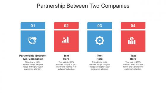 Partnership between two companies ppt powerpoint presentation deck cpb