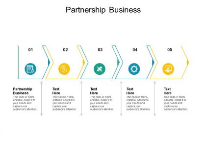 Partnership business ppt powerpoint presentation infographics slides cpb