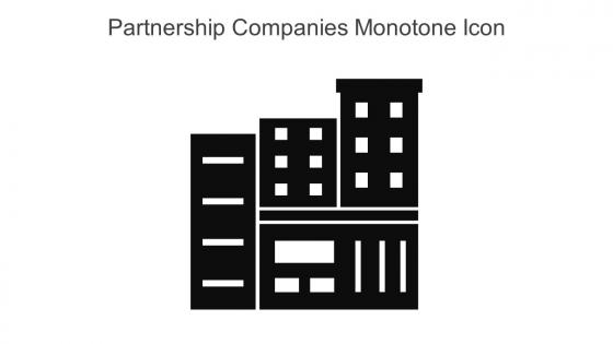Partnership Companies Monotone Icon In Powerpoint Pptx Png And Editable Eps Format