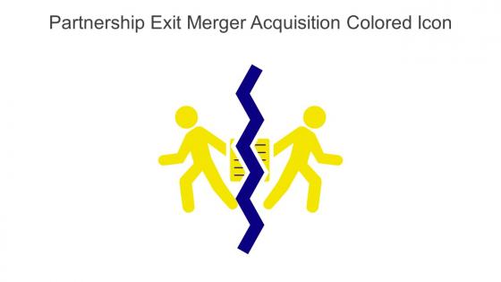 Partnership Exit Merger Acquisition Colored Icon In Powerpoint Pptx Png And Editable Eps Format