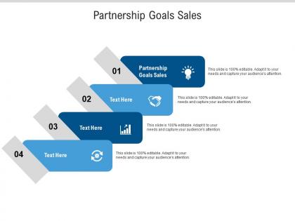 Partnership goals sales ppt powerpoint presentation file professional cpb