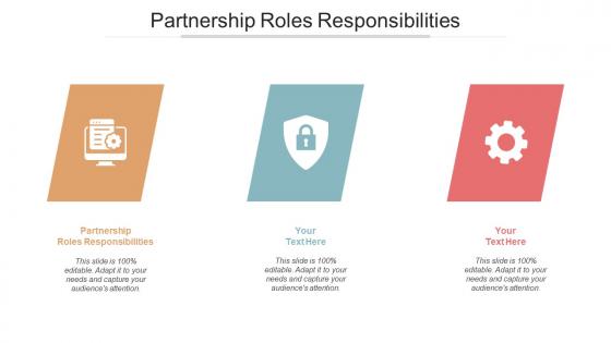 Partnership roles responsibilities ppt powerpoint presentation outline templates cpb