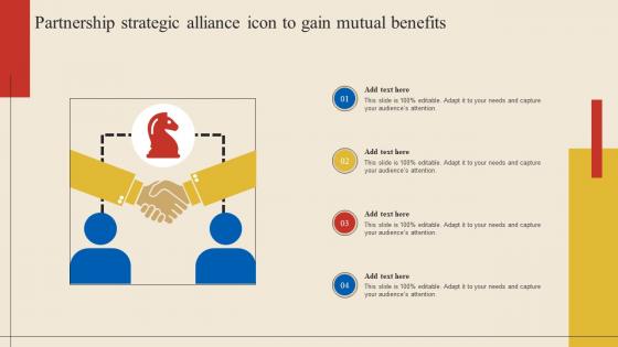 Partnership Strategic Alliance Icon To Gain Mutual Benefits