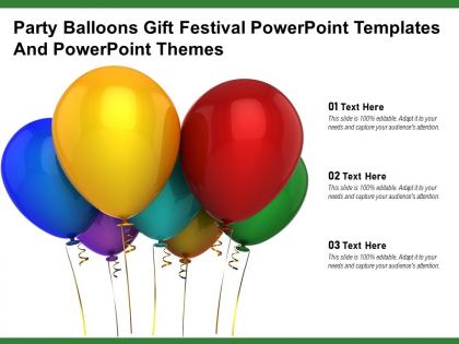 Party balloons gift festival powerpoint templates and powerpoint themes
