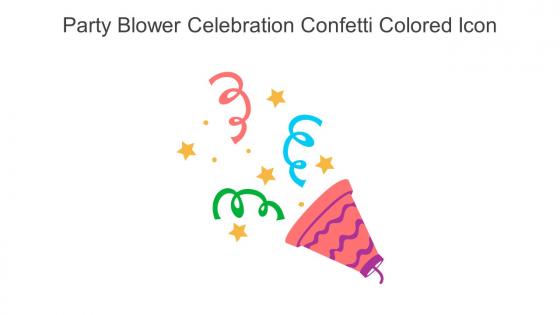 Party Blower Celebration Confetti Colored Icon In Powerpoint Pptx Png And Editable Eps Format