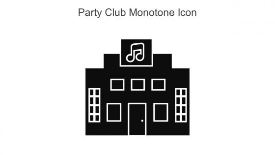 Party Club Monotone Icon In Powerpoint Pptx Png And Editable Eps Format
