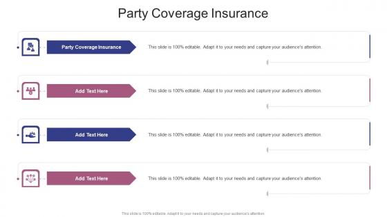 Party Coverage Insurance In Powerpoint And Google Slides Cpb