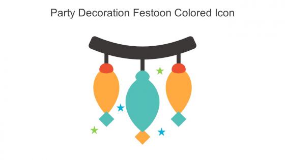 Party Decoration Festoon Colored Icon In Powerpoint Pptx Png And Editable Eps Format