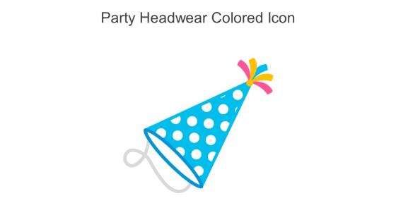 Party Headwear Colored Icon In Powerpoint Pptx Png And Editable Eps Format