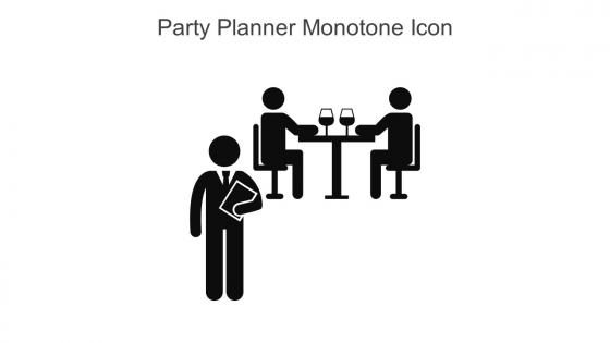 Party Planner Monotone Icon In Powerpoint Pptx Png And Editable Eps Format