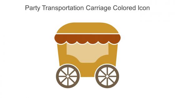 Party Transportation Carriage Colored Icon In Powerpoint Pptx Png And Editable Eps Format
