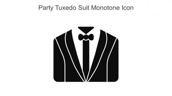 Party Tuxedo Suit Monotone Icon In Powerpoint Pptx Png And Editable Eps Format