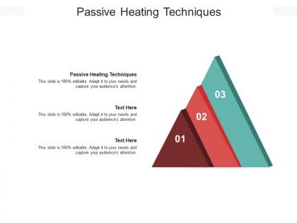 Passive heating techniques ppt powerpoint presentation pictures template cpb