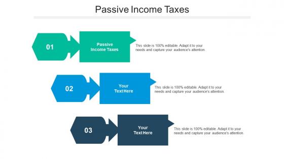 Passive income taxes ppt powerpoint presentation pictures slide cpb
