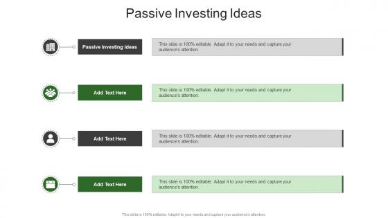 Passive Investing Ideas In Powerpoint And Google Slides Cpb