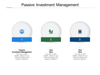 Passive investment management ppt powerpoint presentation influencers cpb