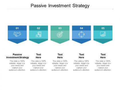 Passive investment strategy ppt powerpoint presentation background cpb