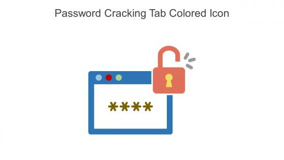 Password Cracking Tab Colored Icon In Powerpoint Pptx Png And Editable Eps Format
