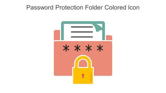 Password Protection Folder Colored Icon In Powerpoint Pptx Png And Editable Eps Format