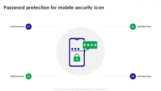 Password Protection For Mobile Security Icon