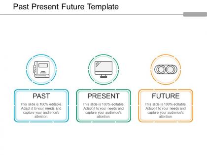 Past present future template ppt background graphics