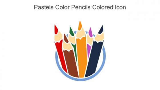 Pastels Color Pencils Colored Icon In Powerpoint Pptx Png And Editable Eps Format