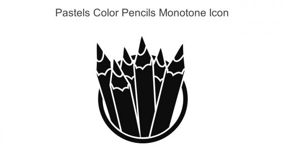 Pastels Color Pencils Monotone Icon In Powerpoint Pptx Png And Editable Eps Format