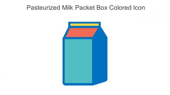 Pasteurized Milk Packet Box Colored Icon In Powerpoint Pptx Png And Editable Eps Format