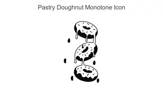 Pastry Doughnut Monotone Icon In Powerpoint Pptx Png And Editable Eps Format