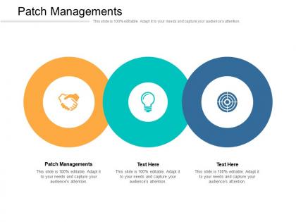Patch managements ppt powerpoint presentation gallery layout cpb