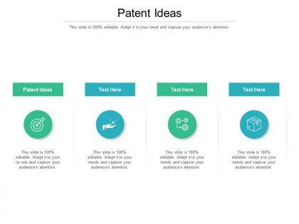 Patent ideas ppt powerpoint presentation pictures vector cpb