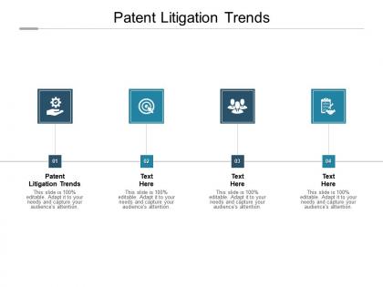 Patent litigation trends ppt powerpoint presentation slides topics cpb
