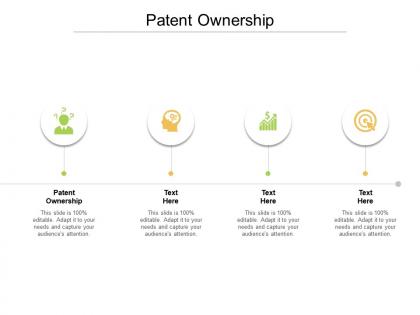 Patent ownership ppt powerpoint presentation icon demonstration cpb