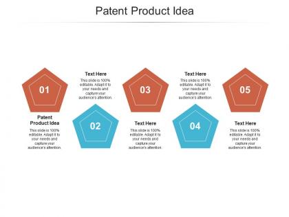 Patent product idea ppt powerpoint presentation icon microsoft cpb