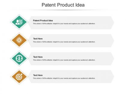 Patent product idea ppt powerpoint presentation infographic template introduction cpb