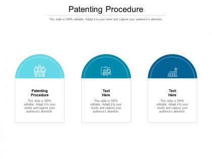 Patenting procedure ppt powerpoint presentation pictures samples cpb