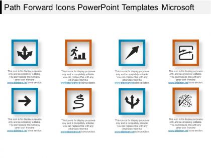 Path forward icons powerpoint templates microsoft