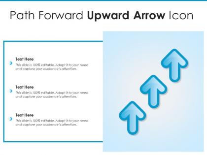 Path forward upward arrow icon