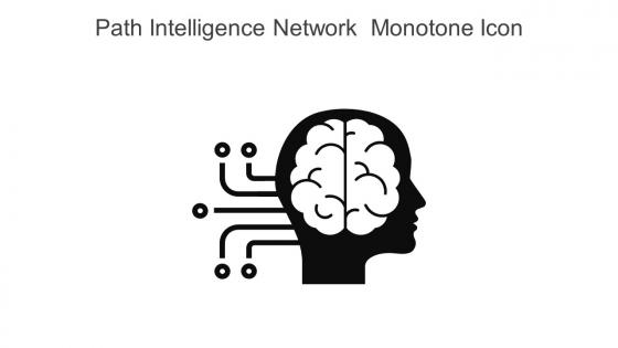 Path Intelligence Network Monotone Icon In Powerpoint Pptx Png And Editable Eps Format