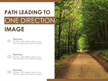 Path leading to one direction image