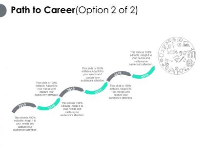 Path to career six years of growth ppt powerpoint presentation pictures slide download