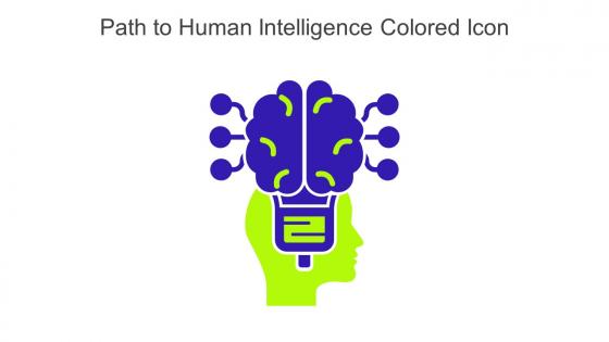 Path To Human Intelligence Colored Icon In Powerpoint Pptx Png And Editable Eps Format